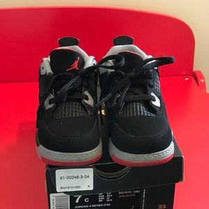 Toddler size 7 Jordan 4’s